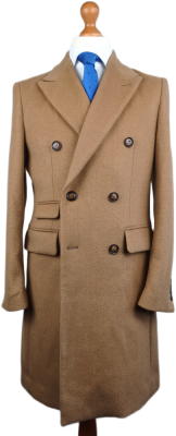 Douglas Hayward camel cashmere wool coat