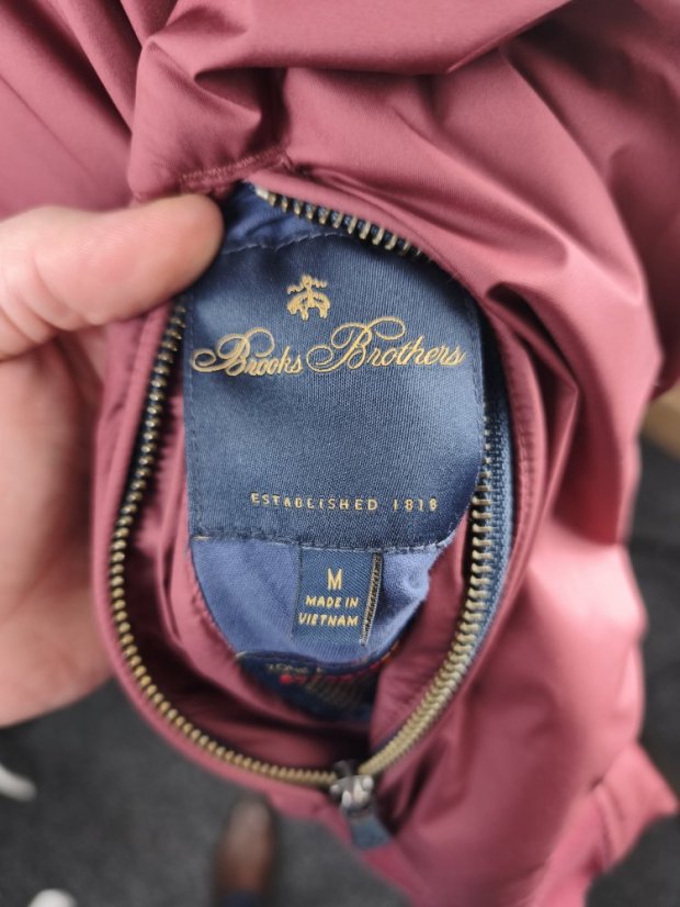 Ikona amerického stylu: Bunda BROOKS BROTHERS | Harrington Style (Vel. M)