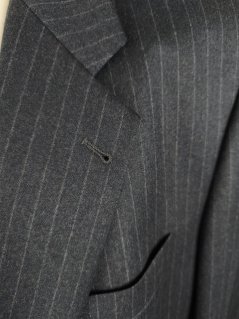 Dormeuil vintage charcoal chalkstripe suit