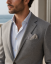 Suitsupply Double-Sided Silk Pocket Square – Grey Polka Dot / Houndstooth