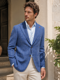 Scarano Napoli sako z látky Vitale Barberis Canonico