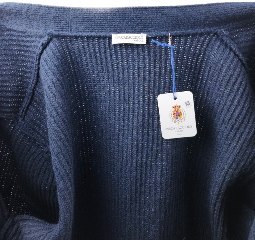 Kardigan CARACCIOLO 1962 | 20% Kašmír, Navy (Nový)