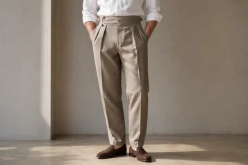 Gurkha kalhoty: vojenský původ, vysoký pas a návrat klasické elegance