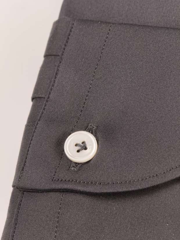 Cordone 1956 černá stretch popelín slim fit košile