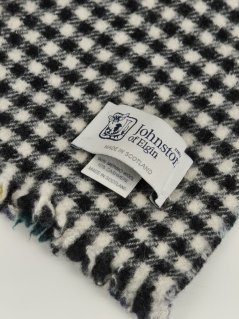 Šála JOHNSTONS OF ELGIN | Kašmír/Merino, Oboustranná kostka