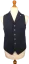 Wool Vest with Lapels SPITALFIELDS | Navy Blue