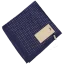 Suitsupply Linen Pocket Square – Navy with Polka Dots