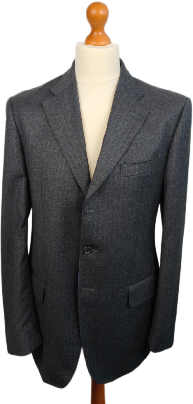 Oblek LORO PIANA | Wool & Cashmere (Modrý proužek | Vel. M)