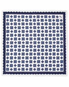Rombs linen pocket square | Serà Fine Silk