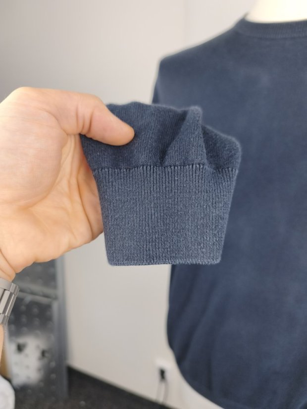 Klasický svetr BARBOUR Crewneck | Hladký úplet, 100% Bavlna (Vel. L)