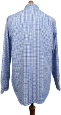 Klasická košile RALPH LAUREN | 100% Bavlna, Modrá kostka (Vel. L)