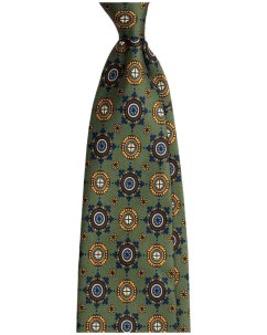 Hedvábná kravata s velkými medailony | Serà Fine Silk
