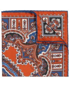 Hedvábný kapesníček Leather Barolo | Serà Fine Silk