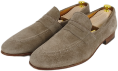 Semišové Loafers boty BLAŽEK | Béžová kůže (Vel. 44)