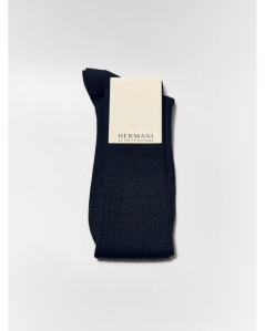 Filo di Scozia Navy Knee-High Socks | Hermani Heritage