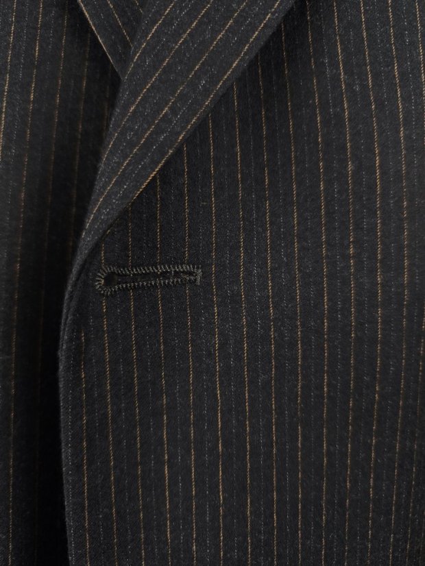 Dormeuil vintage oblek charcoal pinstripe