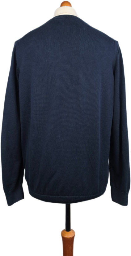 Klasický svetr BARBOUR Crewneck | Hladký úplet, 100% Bavlna (Vel. L)