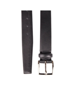 Smart Leather Black Belt | Armeria Meschieri