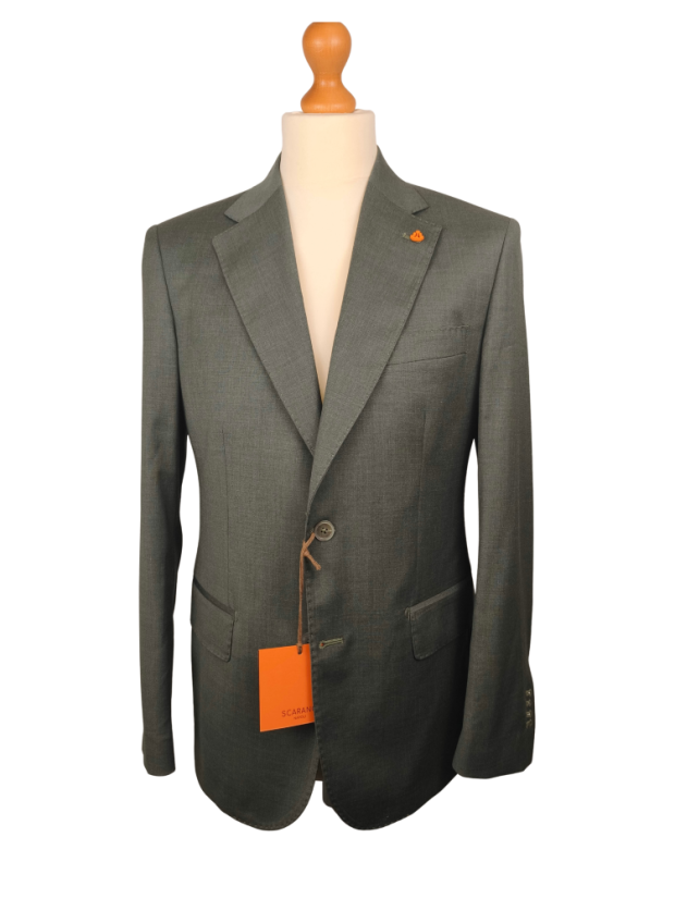 Scarano Napoli suit in fresco wool Holland & Sherry - Size: 50