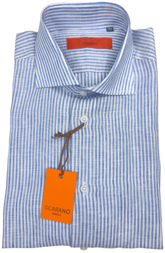 Scarano Napoli lněná košile | 100% len | Made in Italy
