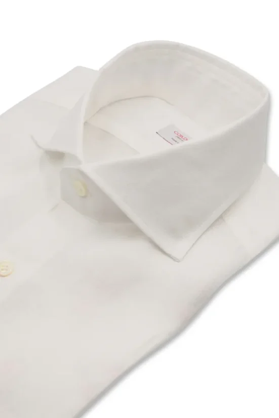 Cordone 1956 Linen Shirt - Size: 42, Colour: White