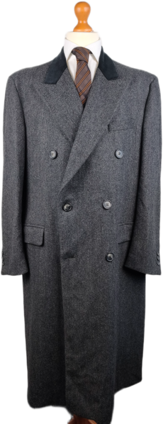 Guy Laroche Kynoch double-breasted herringbone coat