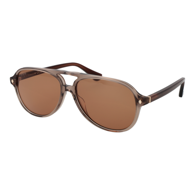 WEB Eyewear Men’s Aviator Sunglasses – Brown