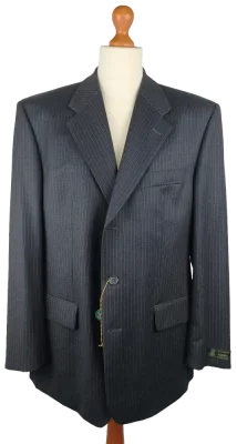 Dormeuil vintage charcoal pinstripe suit