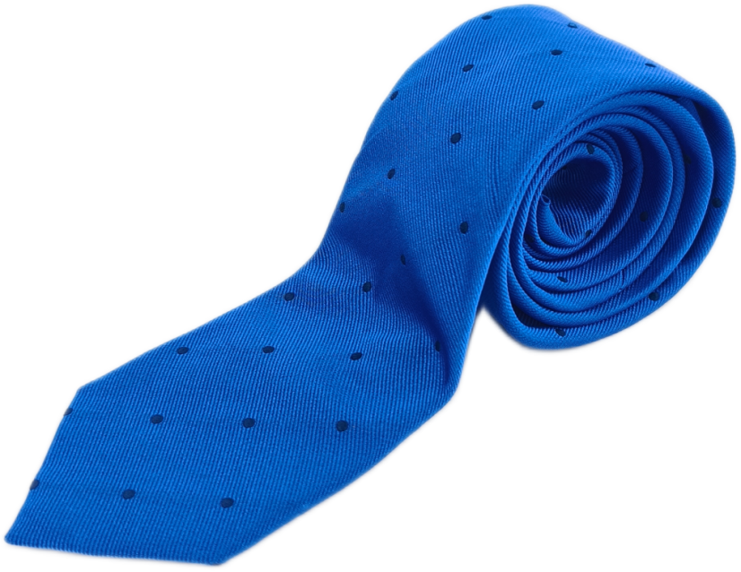 Hedvábná kravata HACKETT LONDON | Modrá s puntíky (100% Silk)