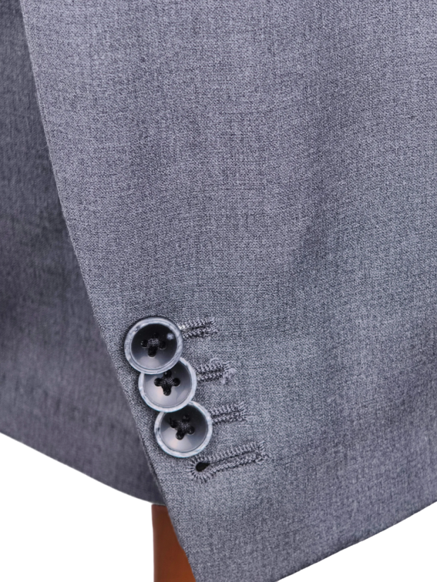 Scarano Napoli Double-Breasted Fresco Wool Blazer - Size: 50, Colour: Grey