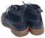 Blažek Navy Leather and Suede Brogue Ankle Boots