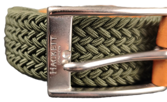 Hackett London Braided Belt with Leather Details