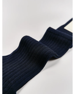 Merino Navy Knee-High Socks | Hermani Heritage