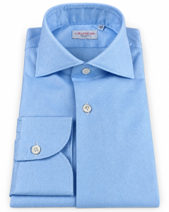 Cordone 1956 blue Oxford slim fit shirt