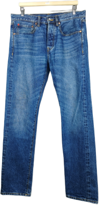 Džíny 157 ROOTS SELVEDGE | 14.5 oz, Mid Wash (W32 L34)