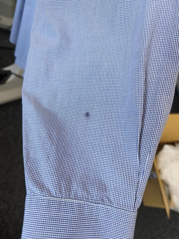Klasická košile TOMMY HILFIGER | Modrý Pruh, 100% Bavlna (Vel.L), flek