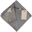 Suitsupply Double-Sided Silk Pocket Square – Grey Polka Dot / Houndstooth