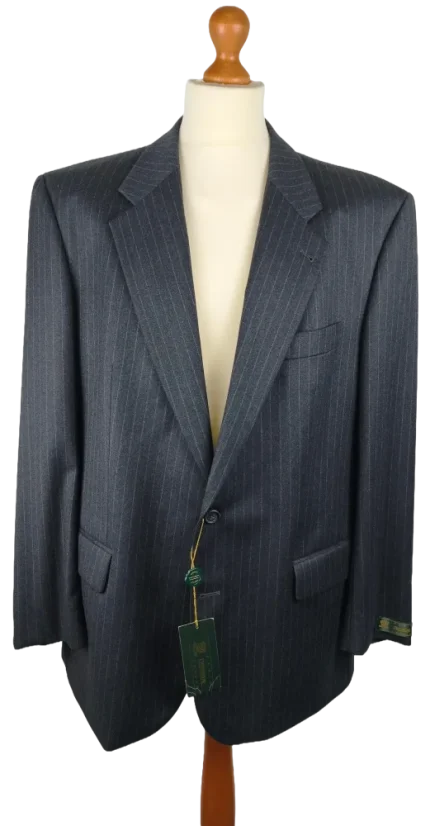 Dormeuil vintage oblek charcoal chalkstripe