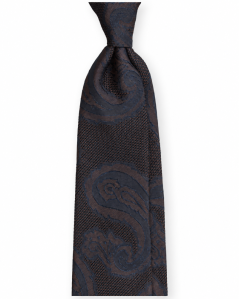 Hedvábná kravata grenadine s paisley žakárem | Serà Fine Silk