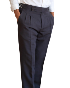 Gabardines Pantalons New York – Double-Pleat Cotton Trousers