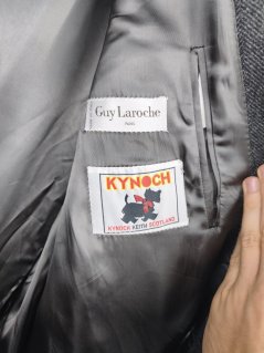 Kabát GUY LAROCHE | Skotská Látka KYNOCH Vel.XL