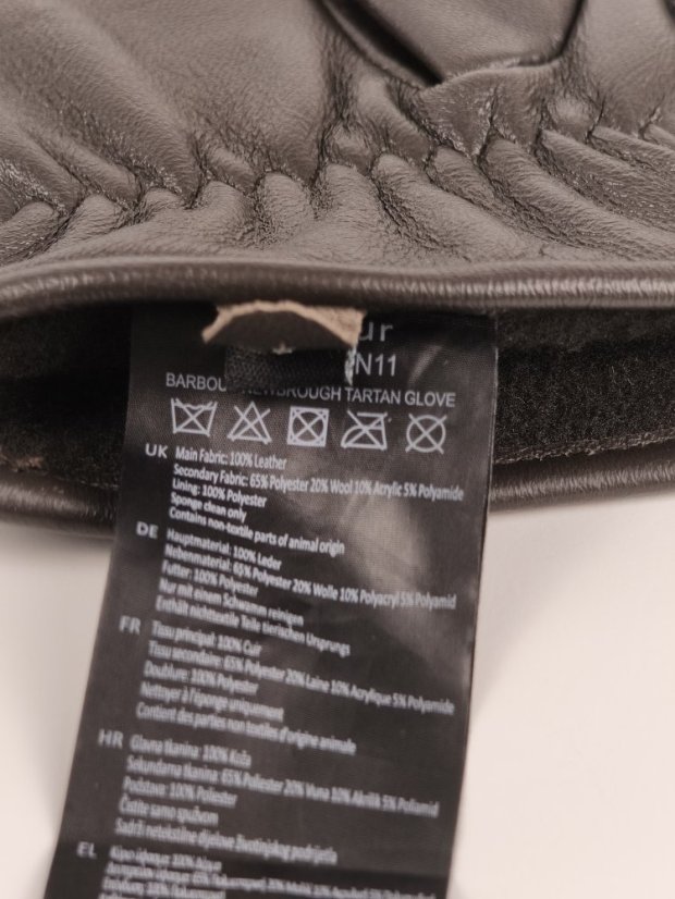 Rukavice BARBOUR | Pravá Kůže & Vlna Tartan