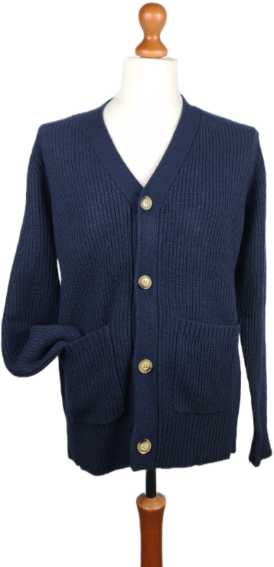 Kardigan CARACCIOLO 1962 | 20% Kašmír, Navy (Nový)