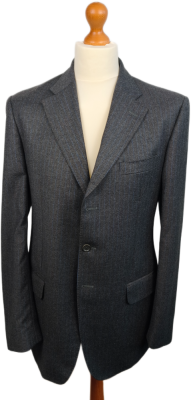 Oblek LORO PIANA | Wool & Cashmere (Modrý proužek | Vel. M)