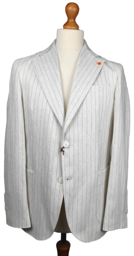 Scarano Napoli Cotton & Linen Blazer - Size: 50