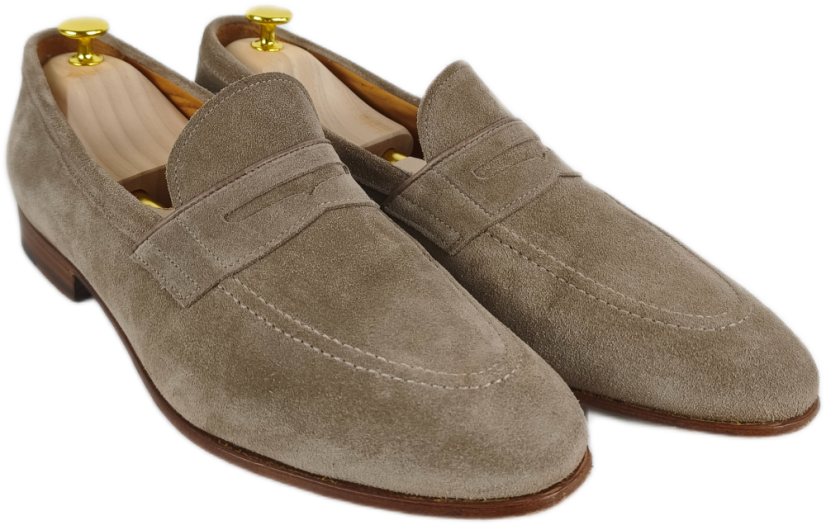Semišové Loafers boty BLAŽEK | Béžová kůže (Vel. 44)