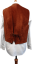 Kožená vesta CYGIELMAN | Cihlová Barva, Italský design (Vel. 52/L)