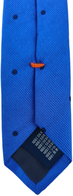 Hedvábná kravata HACKETT LONDON | Modrá s puntíky (100% Silk)