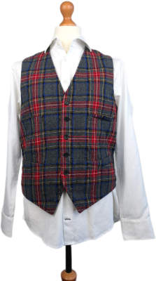 Klasická vesta J.CREW | 100% Vlna | Červená/Bordó (Vel. M)