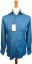 Cordone 1956 denim blue shirt with yellow stitching